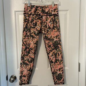 Sweaty‎ Betty Power 7/8 Workout Legging, Pink/Green Pattern S